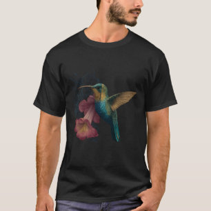 T-shirt Portrait d'amateur de colibri Artwork Animal tropi