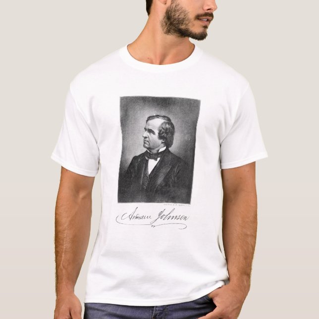 T-shirt Portrait d'Andrew Johnson (Devant)