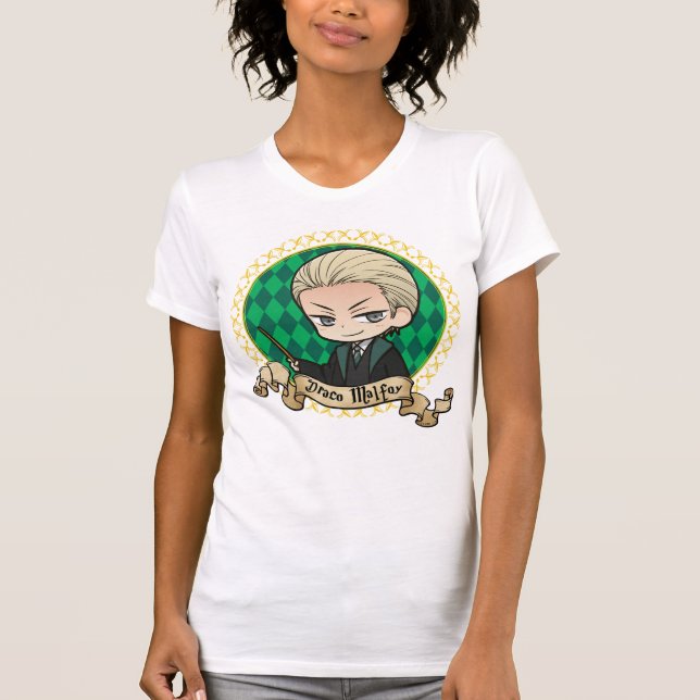 T-shirt Portrait d'anime Draco Malfoy (Devant)