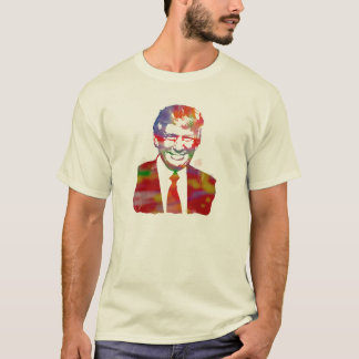T-shirt Portrait d'aquarelle de Donald Trump