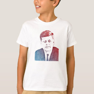 T-shirt Portrait d'art de bruit de John F. Kennedy