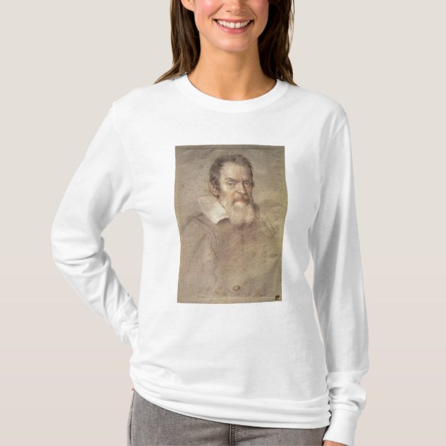 T-shirt Portrait d'astronome de Galileo Galilei (Devant)