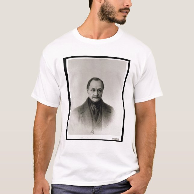 T-shirt Portrait d'Auguste Comte, philosophe français (Devant)
