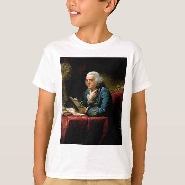 T-shirt Portrait de Benjamin Franklin (Devant)