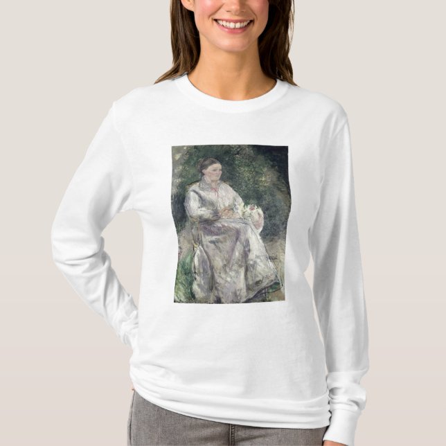 T-shirt Portrait de Camille Pissarro | de Julie Velay, (Devant)