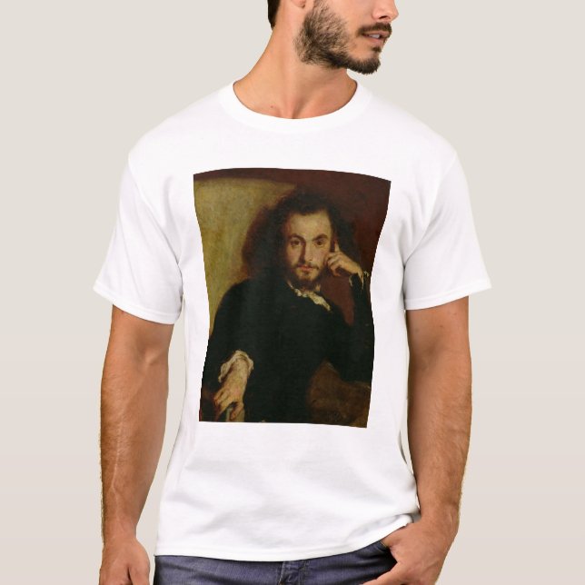 T-shirt Portrait de Charles Baudelaire 1844 (Devant)