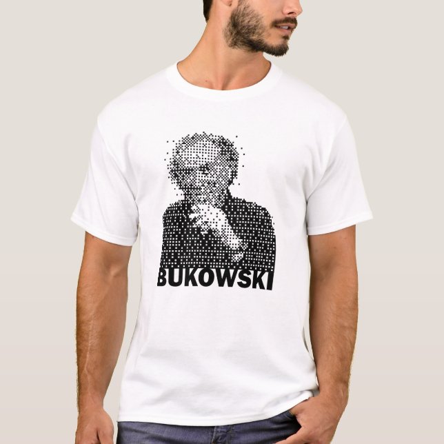 T-shirt portrait de Charles Bukowski (Devant)