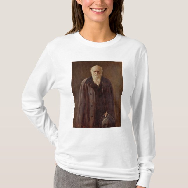 T-shirt Portrait de Charles Darwin 1883 (Devant)