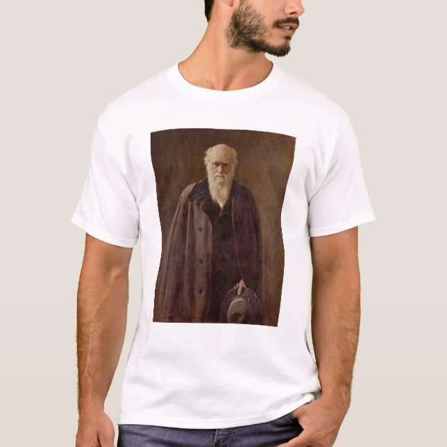 T-shirt Portrait de Charles Darwin 1883 (Devant)
