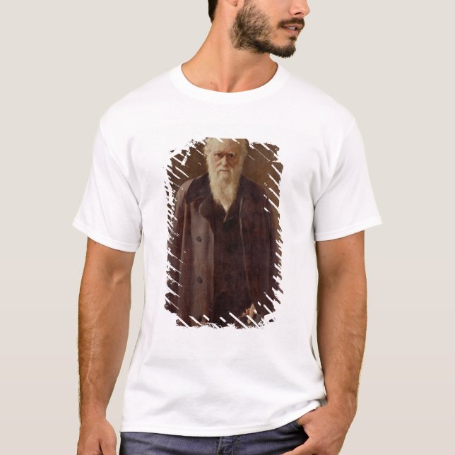 T-shirt Portrait de Charles Darwin 1883 (Devant)