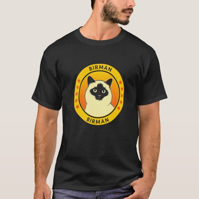 T-shirt Portrait de chat Birman (Devant)