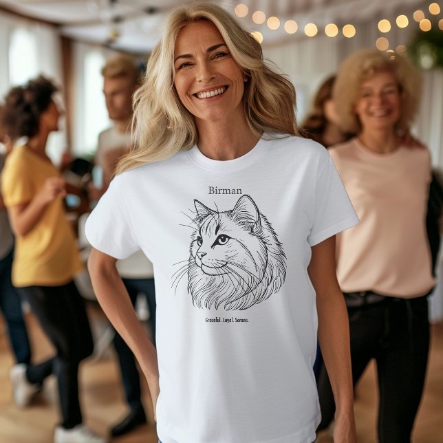 T-shirt Portrait de chat Birman (Créateur téléchargé)