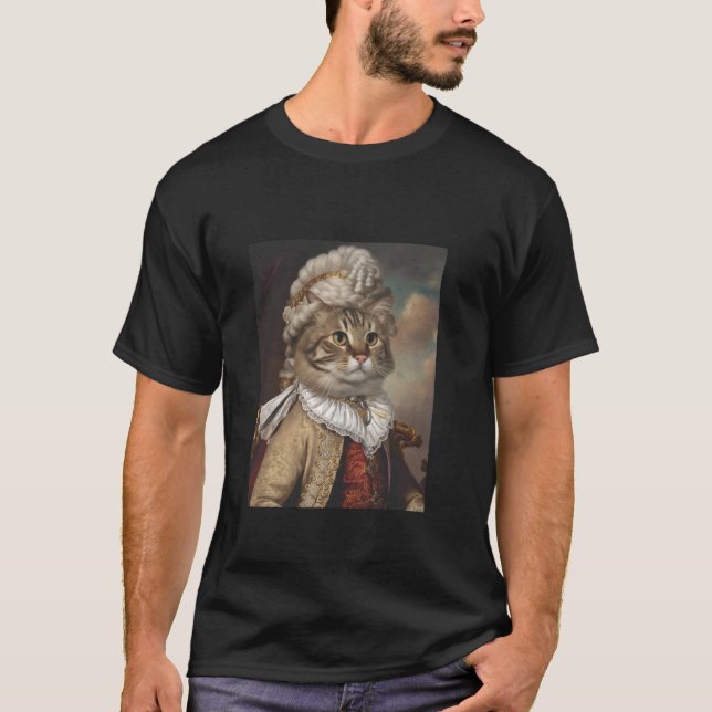 T-shirt Portrait de chat Chat drôle (Devant)