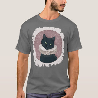 T-shirt Portrait de chat Renaissance