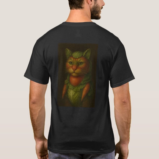 T-shirt Portrait de chat Renaissance (Dos)