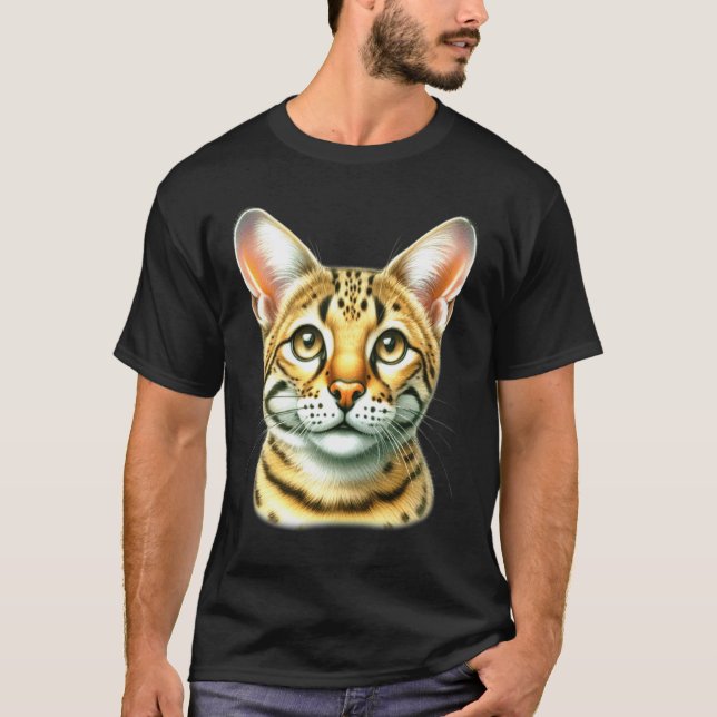 T-shirt Portrait de chat Savannah (Devant)