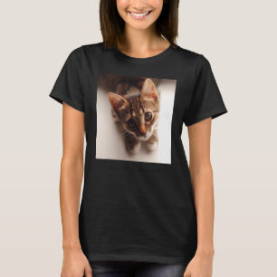 T-shirt Portrait de chaton adorable chat mignon