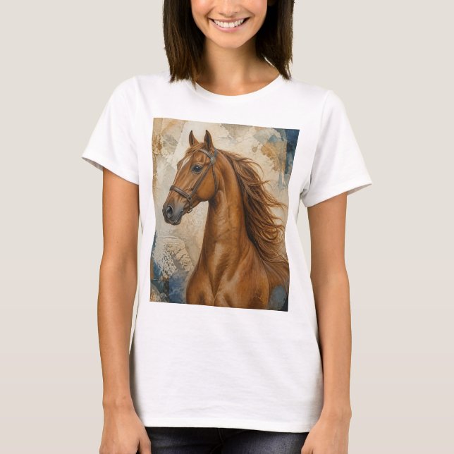 T-shirt Portrait de Cheval (Devant)