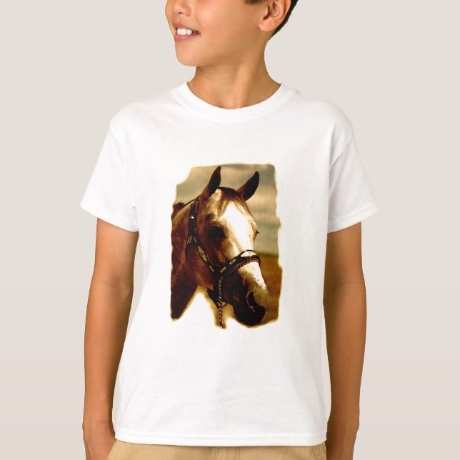 T-shirt Portrait de cheval (Devant)