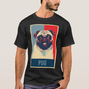 T-shirt Portrait de chien Bouledogue Hollandais Carlin Art