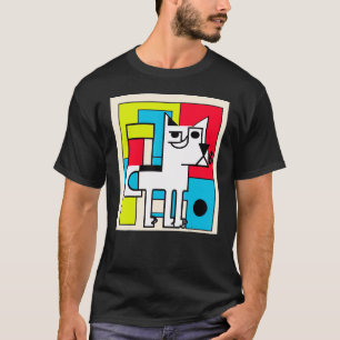 T-shirt   portrait de chien chien numérique chiot chien   
