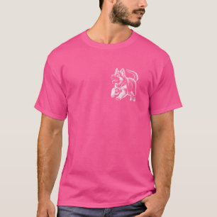 T-shirt Portrait de chiot mignon en dessin en C
