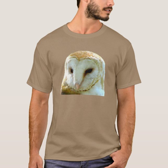 T-shirt Portrait de Chouette effraie (Devant)
