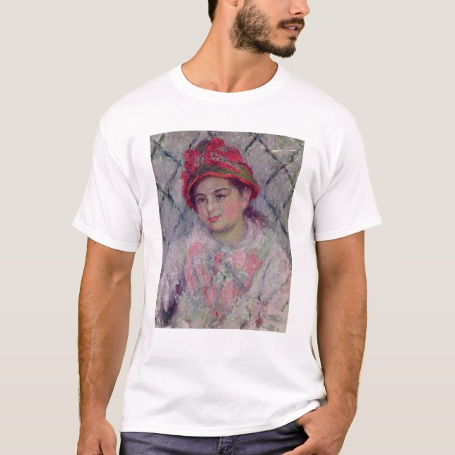 T-shirt Portrait de Claude Monet | de Blanche Hoschede (Devant)