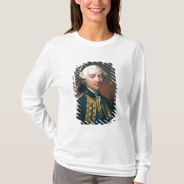 T-shirt Portrait de compte de Charles Henri d'Estaing (Devant)