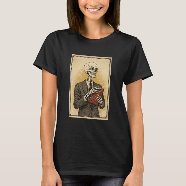 T-shirt Portrait de crâne (Devant)
