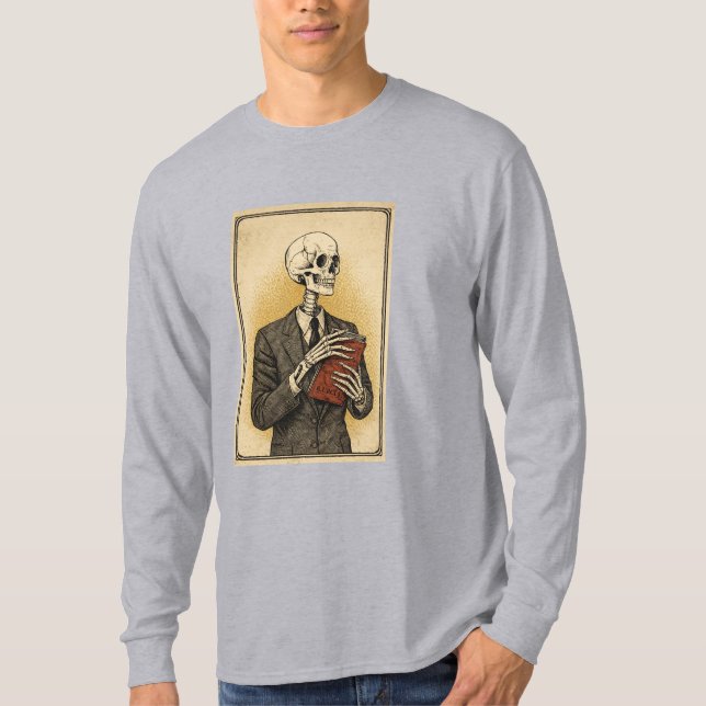 T-shirt Portrait de crâne (Devant)