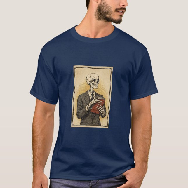 T-shirt Portrait de crâne (Devant)