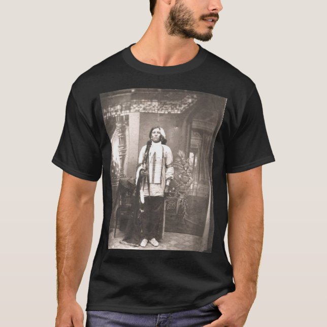 T-shirt Portrait de Crazy Horse (Devant)