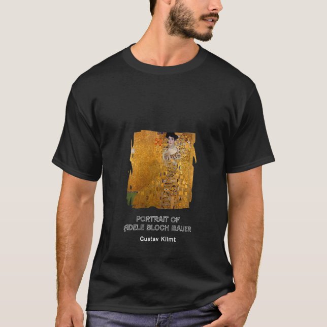 T-shirt Portrait de femme d'Adele Bloch Bauer par Gustav K (Devant)