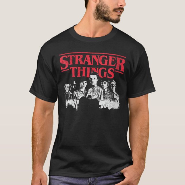 T-shirt Portrait de femmes Strangerhings Eleven avec des a (Devant)