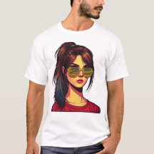 Portrait de fille stylisé