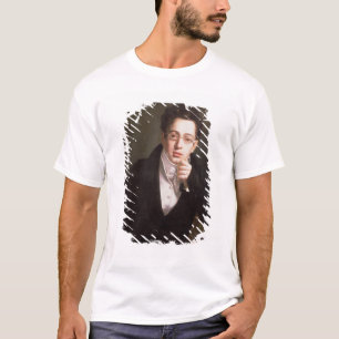 T-shirt Portrait de Franz Schubert, compositeur autrichien