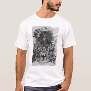 T-shirt Portrait de Frederick II, gravé par Johann