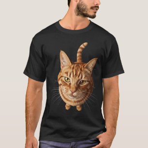 T-shirt Portrait de Frida Kahlo avec chat noir et pleine l