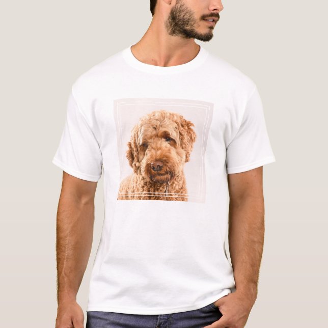 T-shirt Portrait de Goldendoodle Studio (Devant)
