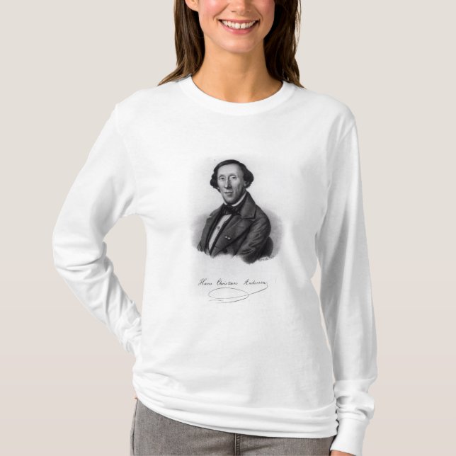 T-shirt Portrait de Hans Christian Andersen (Devant)