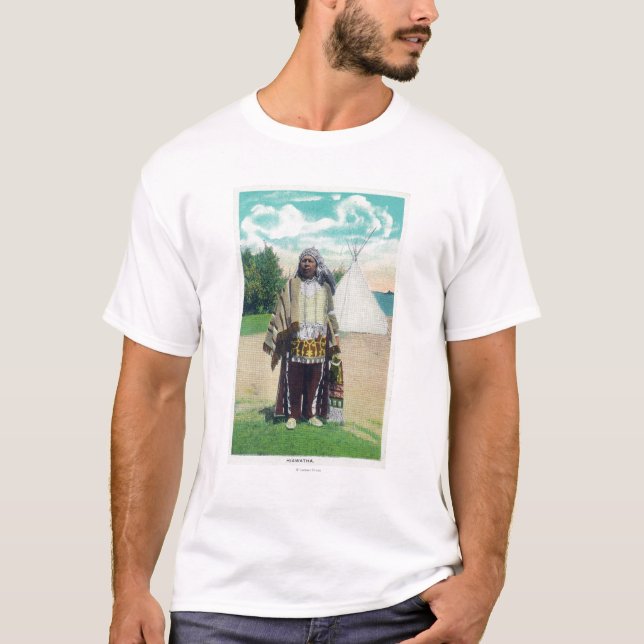 T-shirt Portrait de Hiawatha # 2 (Devant)
