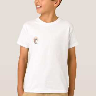 T-shirt Portrait de hibou aux grands yeux pour enfants