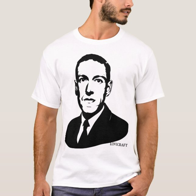 T-shirt Portrait de HP Lovecraft (Devant)