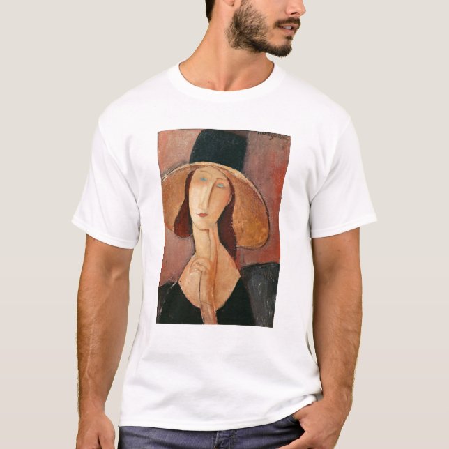 T-shirt Portrait de Jeanne Hebuterne dans un grand casquet (Devant)