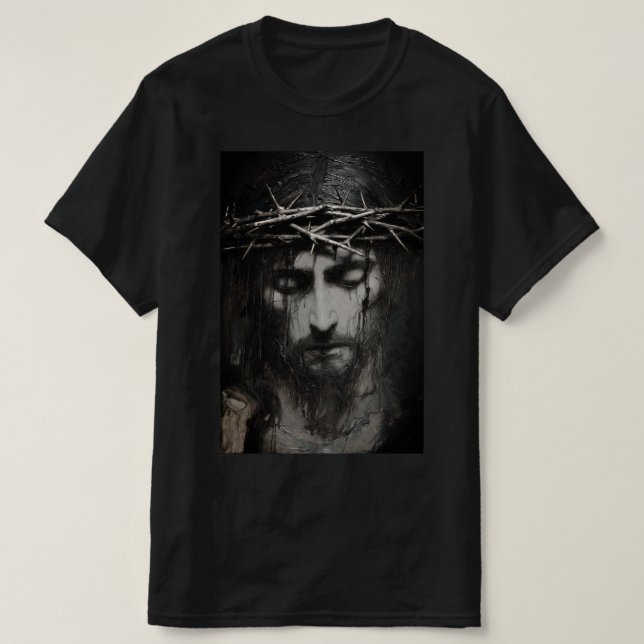 T-shirt Portrait de Jésus-Christ (#1) (Design devant)