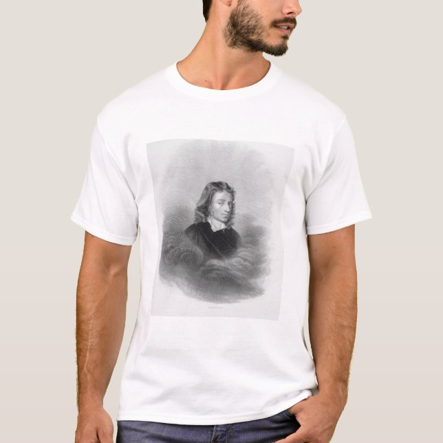 T-shirt Portrait de John Milton (1608-74) gravé par (Devant)