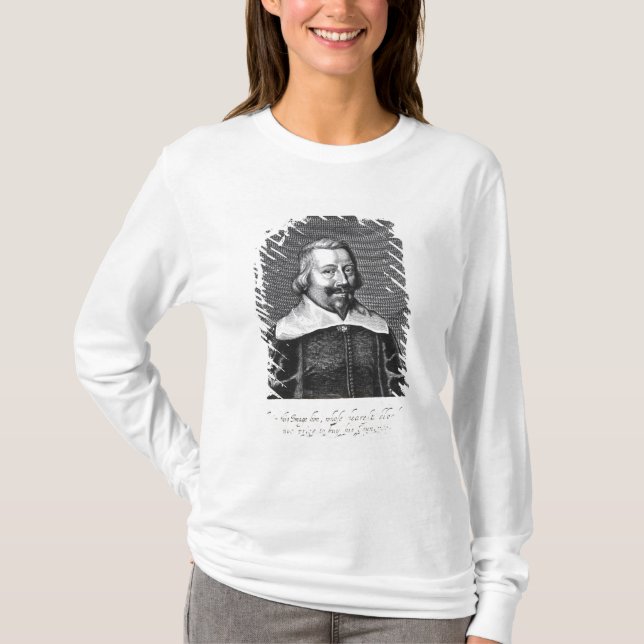 T-shirt Portrait de John Pym gravé par George (Devant)