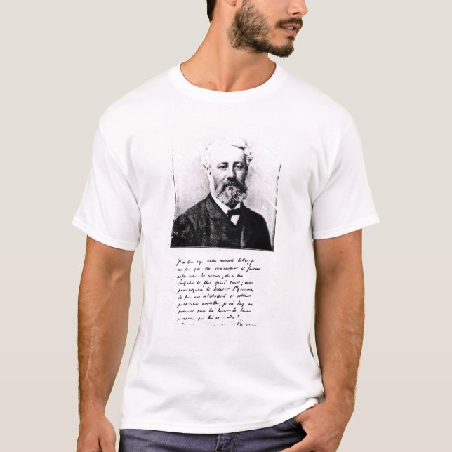 T-shirt Portrait de Jules Verne (Devant)