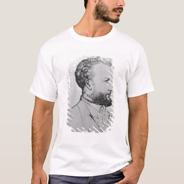 T-shirt Portrait de Jules Verne d (Devant)
